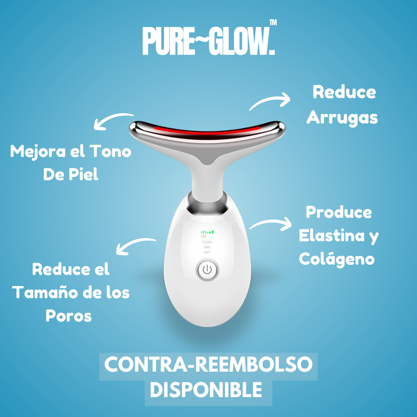 PureGlow™: Microcorriente Facial + Mascarilla GRATIS