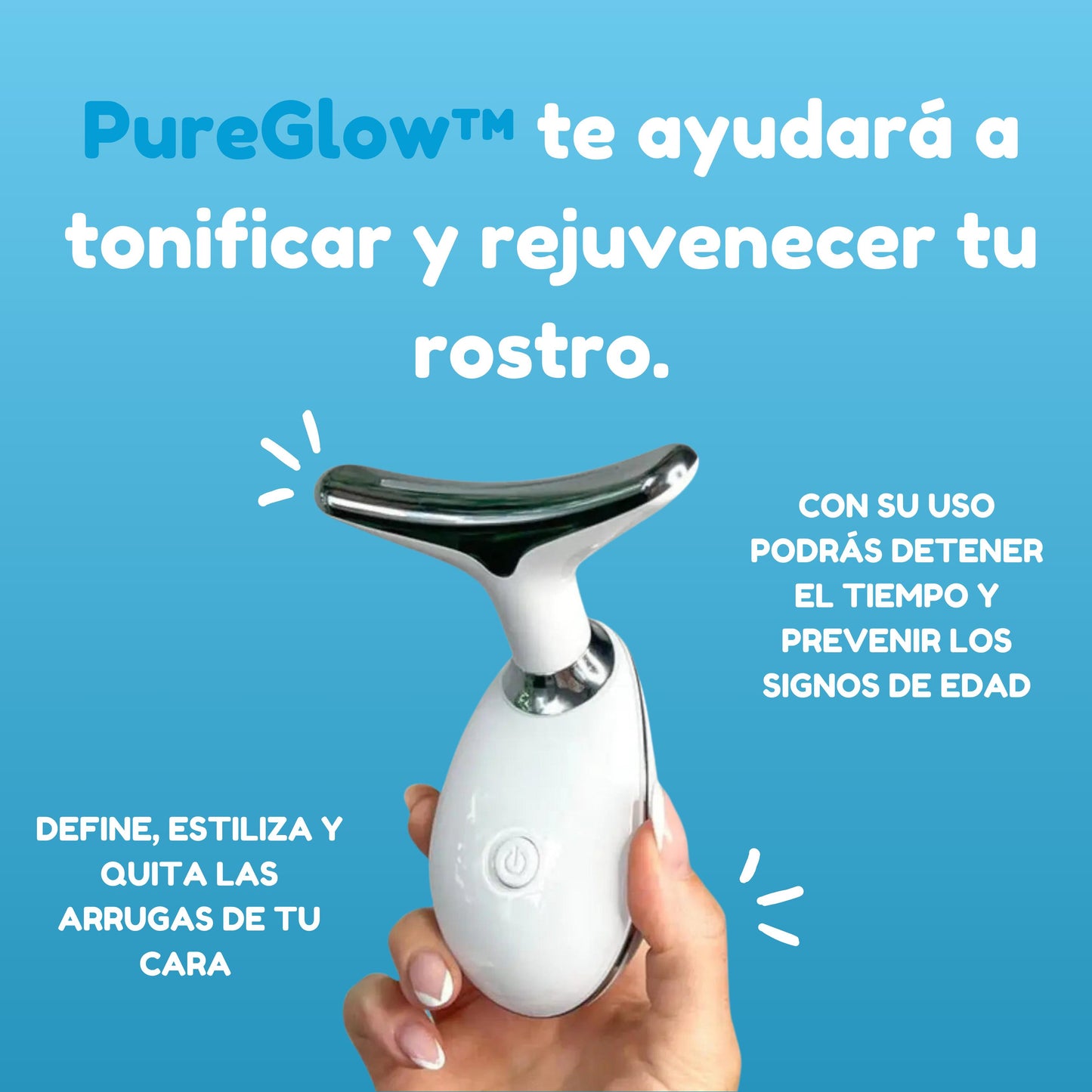 PureGlow™: Microcorriente Facial + Mascarilla GRATIS